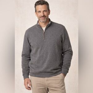 Tommy Bahama 1/4 Zip Gray Sweater